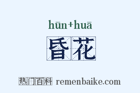 昏花是什么意思的图片